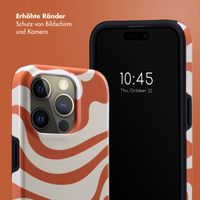 Selencia Vivid Tough Back Cover für das iPhone 15 Pro - Dream Swirl Orange