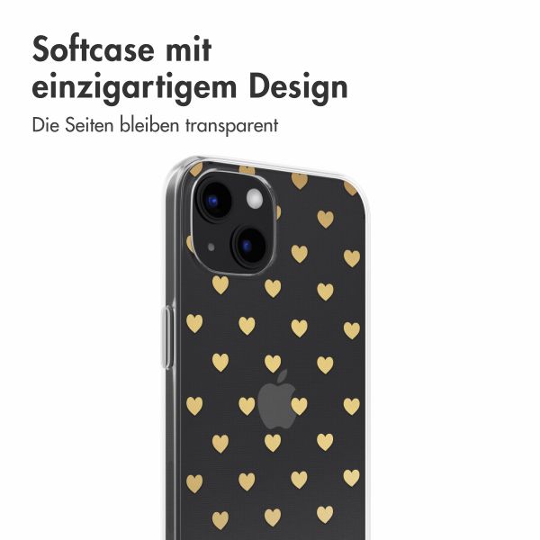 imoshion Design Hülle iPhone 13  - Golden Hearts