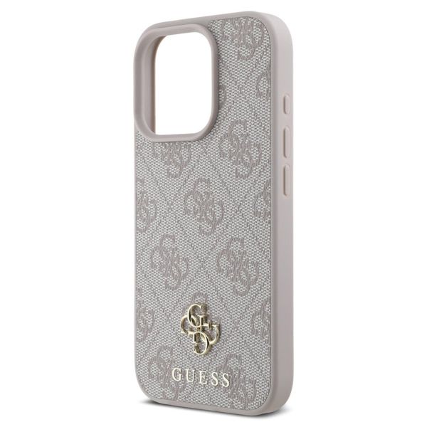 Guess 4G Metal Logo Back Cover MagSafe Apple iPhone 16 Pro Max - Rosa