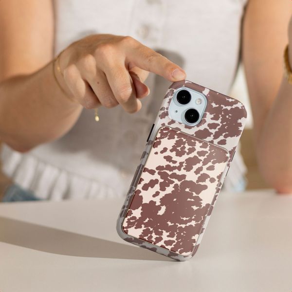 Selencia Vivid Powerbank 5.000 mAh - MagSafe und Qi2 - Desert Gold / Country Moo'd