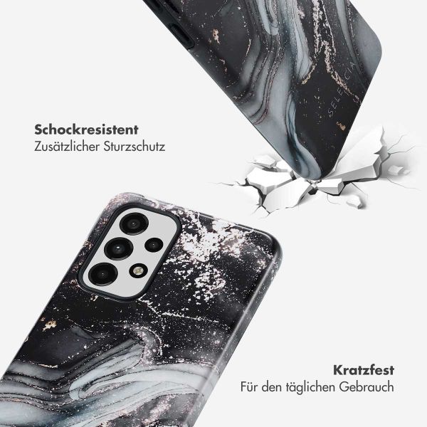 Selencia Vivid Back Cover Samsung Galaxy A33 - Chic Marble Black