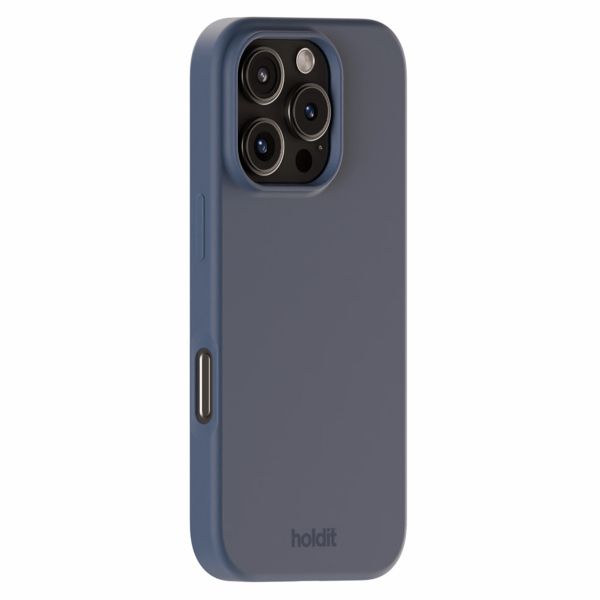 Holdit Silicone Case für das iPhone 16 Pro - Pacific Blue