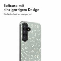 imoshion Design Hülle Samsung Galaxy S24 FE - Smoke Green Flowers