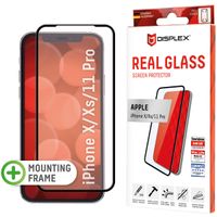 Displex Bildschirmschutzfolie Real Glass Full Cover für das Apple iPhone 11 Pro / Xs / X