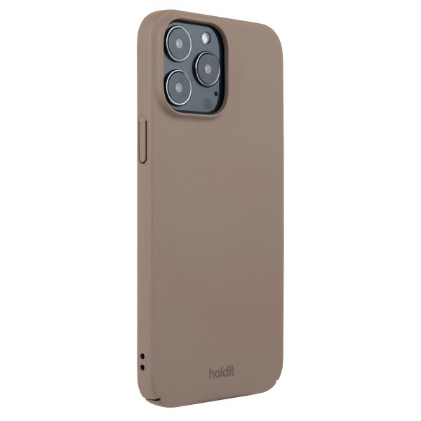 Holdit Slim Case für das iPhone 13 Pro Max - Mocha Brown