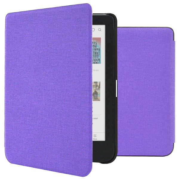 imoshion Canvas Sleepcover Klapphülle für das Kobo Clara Colour / Kobo Clara BW - Violett