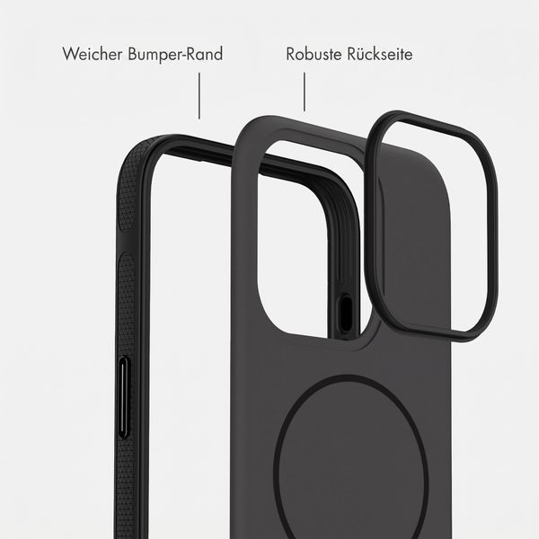 imoshion Color Backcover mit Thin MagSafe Ring Apple iPhone 15 Pro - Schwarz