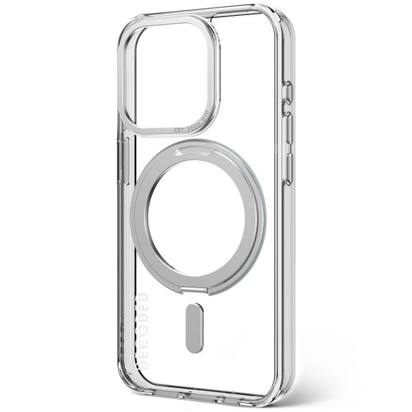 Decoded ﻿Clear Stand Back Cover MagSafe für das iPhone 15 Pro - Transparent