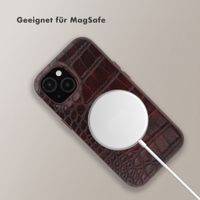 Selencia Croco Backcover mit MagSafe Apple iPhone 14 / 13 - Choco Brown