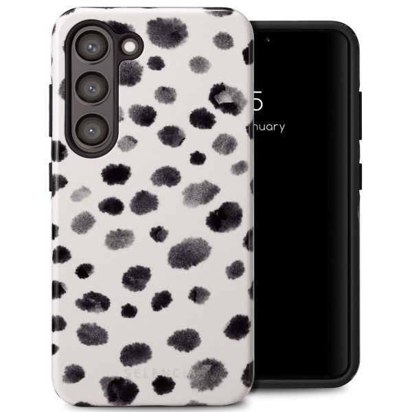 Selencia Vivid Tough Back Cover für das Samsung Galaxy S23  - Trendy Leopard