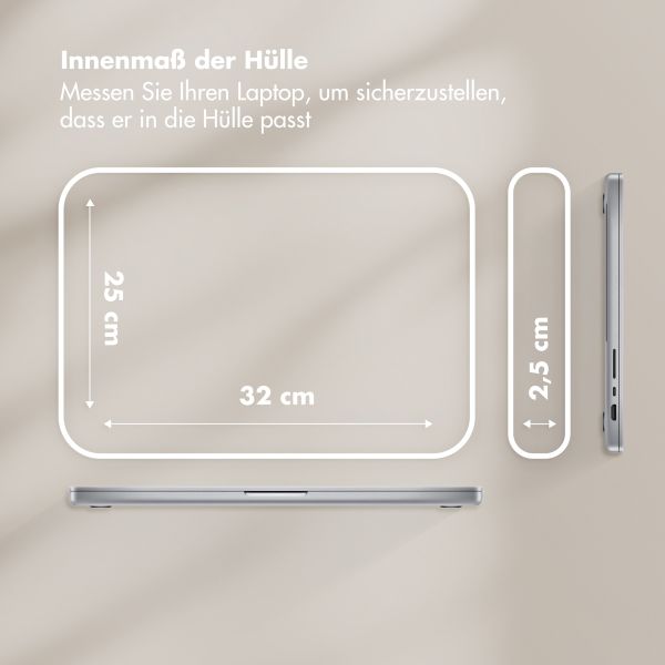 Selencia Teddy Laptop Hülle 13-14 Zoll - Laptop Sleeve - Leopard
