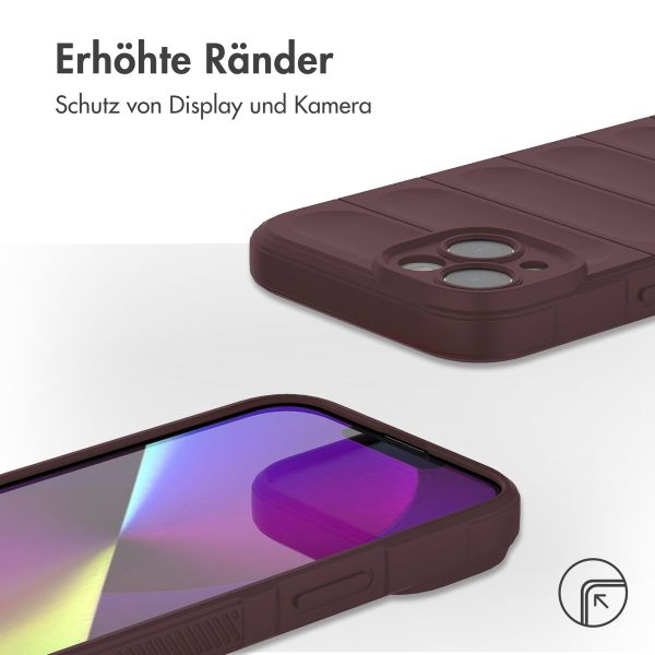 imoshion EasyGrip Back Cover für das iPhone 14 - Aubergine