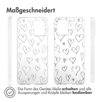imoshion Design Hülle Motorola Moto G54 - Hearts
