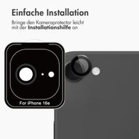 imoshion 2er-Pack Objektivschutz für Kamera für das Apple iPhone 16e - Schwarz