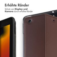 Accezz Classic Klapphülle Apple iPad 9 (2021) 10.2 Zoll / iPad 8 (2020) 10.2 Zoll / iPad 7 (2019) 10.2 Zoll - Braun