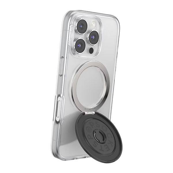 PopSockets PopGrip MagSafe Kick-Out & Stand - Radial Black