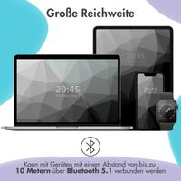 imoshion Kabellose Kinderkopfhörer Unicorn LED Light - Dezibelbegrenzer - Mit AUX-Kabel - Lavender Lilac / Soft Blue