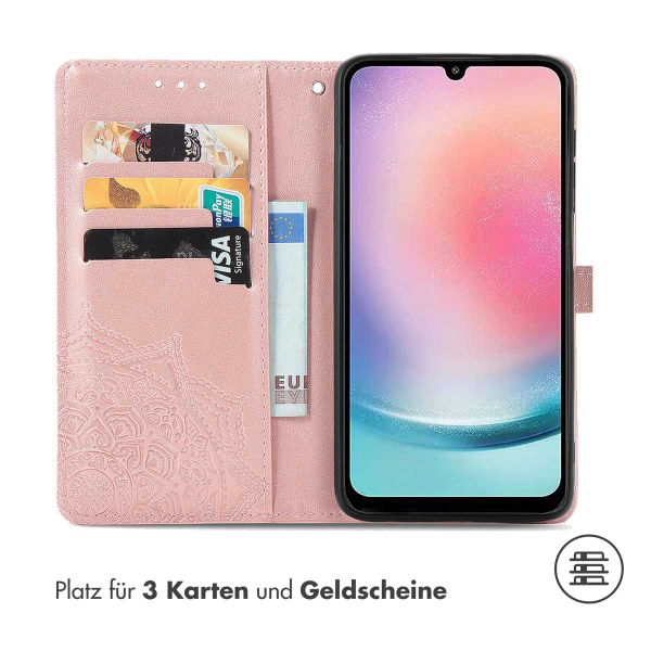 imoshion Mandala Klapphülle für das Samsung Galaxy A25 (5G) - Rose Gold