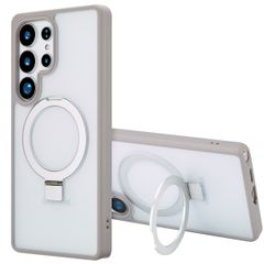 Accezz Ring Stand Backcover mit MagSafe Samsung Galaxy S25 Ultra - Grau