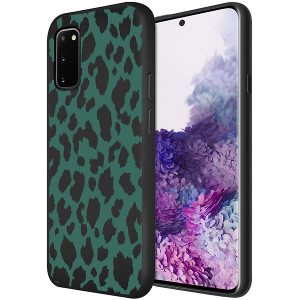 imoshion Design Hülle Samsung Galaxy S20 - Leopard - Grün / Schwarz