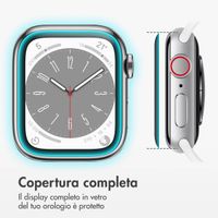 Accezz 2x Displayschutzfolie mit Applikator für die Apple Watch Series 4-6 / SE - 44 mm