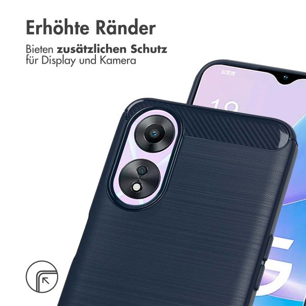 imoshion Brushed Back Cover für das Oppo A78 (4G) - Dunkelblau