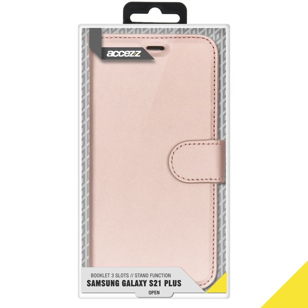 Accezz Wallet TPU Klapphülle Samsung Galaxy S21 Plus - Rosé gold