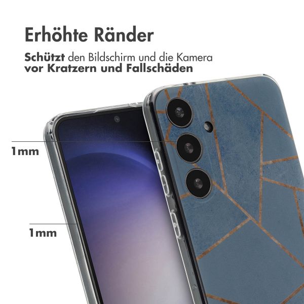 imoshion Design Hülle für das Samsung Galaxy S24 Plus - Blue Graphic