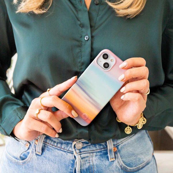 Selencia Aurora Fashion Back Case für das Samsung Galaxy A13 (4G) - ﻿Strapazierfähige Hülle - 100 % recycelt - Sky Sunset Multicolor