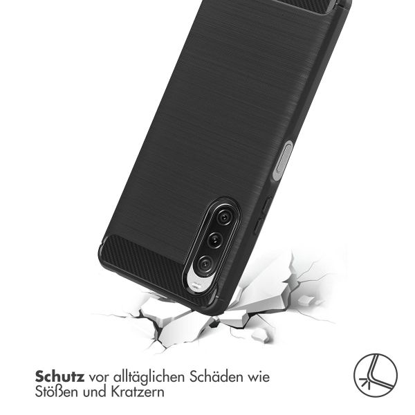 imoshion Brushed Back Cover Sony Xperia 10 V - Schwarz