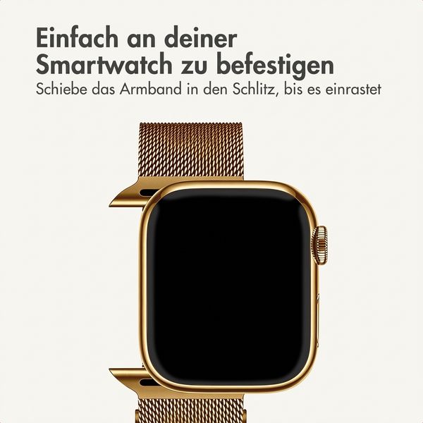 imoshion Mailändische Magnetarmband für Apple Watch | 38/40/41/42 mm - Gold