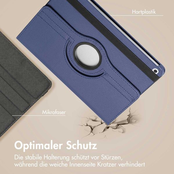 imoshion 360° drehbare Klapphülle Apple iPad 6 (2018) 9.7 Zoll / iPad 5 (2017) 9.7 Zoll - Dunkelblau
