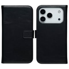 Selencia Echtleder Klapphülle Apple iPhone 17 Pro Max - Schwarz