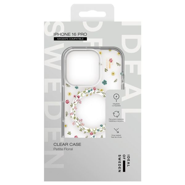 iDeal of Sweden Clear Case MagSafe für das iPhone 16 Pro - Petite Floral