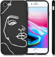 imoshion Design Hülle iPhone SE (2022 / 2020) / 8 / 7 - Abstraktes Gesicht