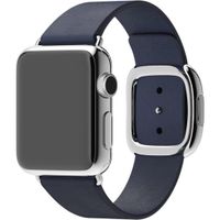 Apple Leather Band Modern Buckle für die Apple Watch Series 1-9 / SE - 38/40/41 mm / Series 10 - 42 mm - Größe M - Blau