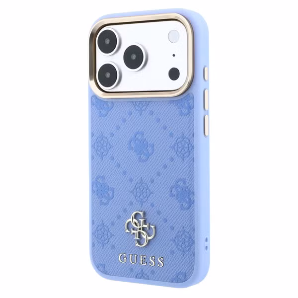 Guess 4G Metal Logo Back Cover MagSafe Apple iPhone 18 Pro / 17 Pro - Light Blue