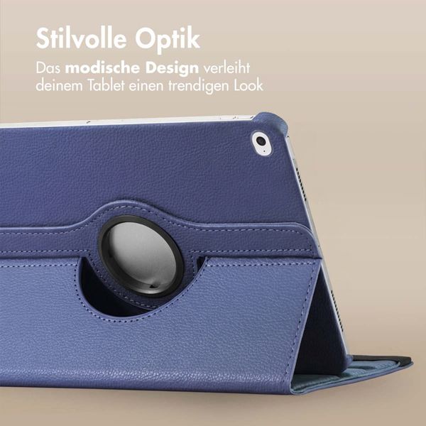 imoshion 360° drehbare Klapphülle Apple iPad 6 (2018) 9.7 Zoll / iPad 5 (2017) 9.7 Zoll - Dunkelblau