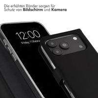Selencia Echtleder Klapphülle Apple iPhone 18 Pro Max / 17 Pro Max - Schwarz
