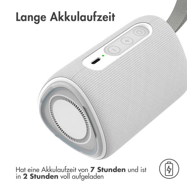 imoshion Bluetooth Speaker Mini - Kabelloser Lautsprecher - Weiß