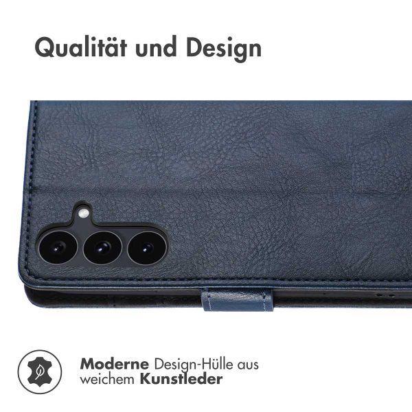 imoshion Luxuriöse Klapphülle Samsung Galaxy S25 FE - Dunkelblau