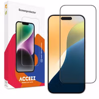 Accezz Full Cover Screen Protector aus gehärtetem Glas für das Apple iPhone 16 Pro