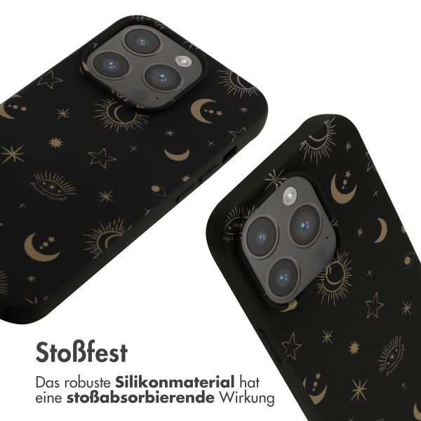 imoshion Silikonhülle design mit Band für das iPhone 14 Pro - Sky Black