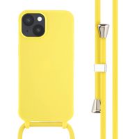 imoshion SilikonHülle mit Band iPhone 14 - Gelb