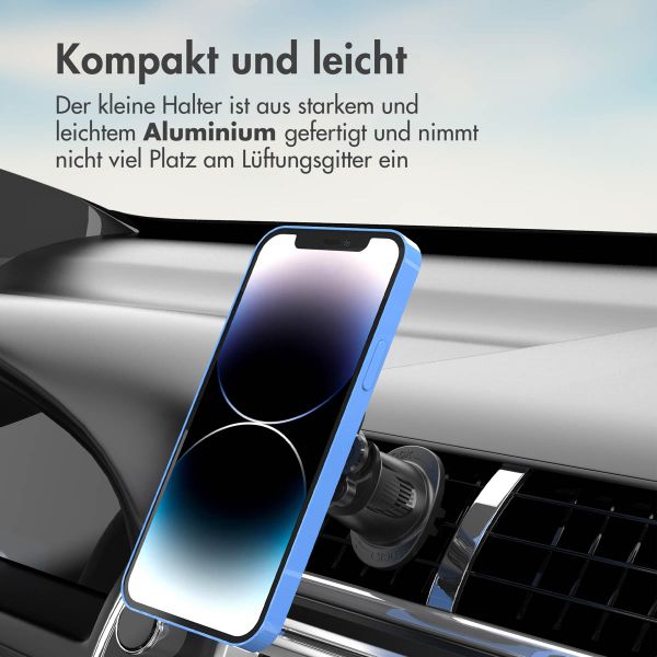 Accezz EasyLock Handyhalterung Auto - Inklusive Hülle für das Apple iPhone 13 - Lüftungsgitter -  360 Grad drehbar - Schwarz