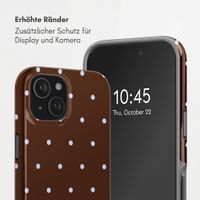 Selencia Vivid Rückabdeckung mit MagSafe Apple iPhone 15 - Happy Dots Chocolate