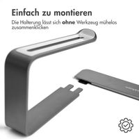 imoshion ﻿Aluminium-Laptophalter - Laptophalter - Schreibtisch - Universal - Dunkelgrau