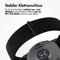 imoshion QuickFit® Nylon Armband -   Garmin 20 mm Anschluss - Größe L/XL - Schwarz