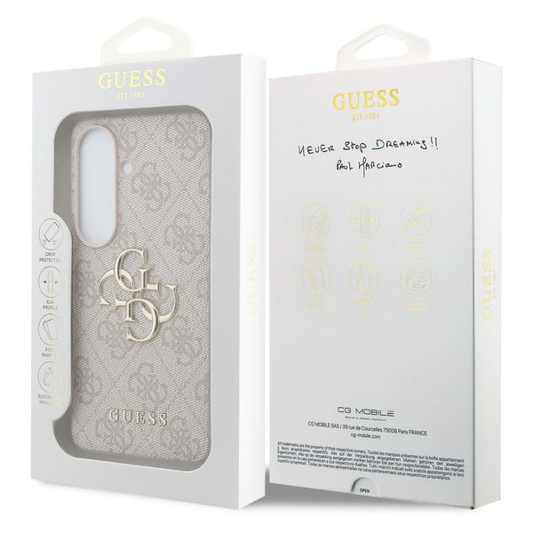 Guess 4G Metal Logo Back Cover Samsung Galaxy S26 Plus - Rosa