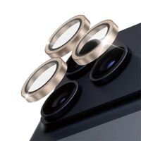 PanzerGlass Kameraprotektor Hoops Optic Rings für das Apple iPhone 17 Pro / Apple iPhone 17 Pro Max - Glitzergold